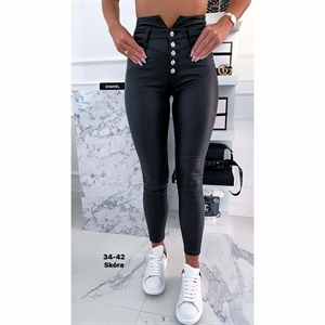 Spodnie ze sztucznej skóry  34-42