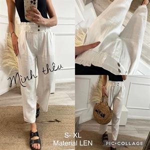 Spodnie damskie material Len  S-XL