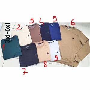 Bluza cienka męska pod szyje produkt Turecki Big Size  3XL-6XL