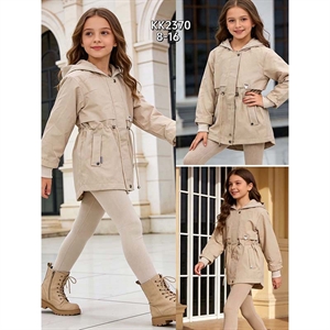 Płaszcz dziewczęcy (8-16)