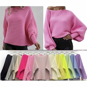 Sweter damski okrągły