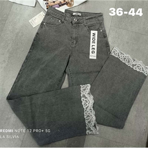 Jeansy szerokie nogawki  36-44