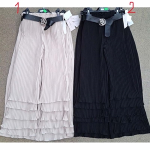 Spodnie plisowane dziewczęce  6-16 lat