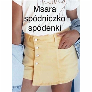 Szorty jeansowe imitujące spódnicę M'sara  XS-XL
