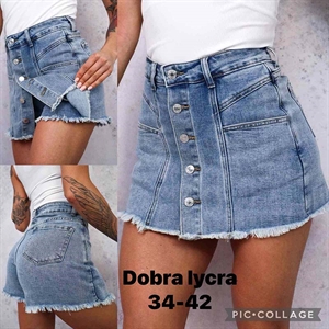 Szorty jeansowe imitujące spódnicę  34-42