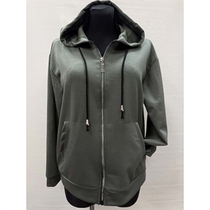 Bluza damska rozpinana na zamek z kapturem produkt Polski  M-2XL