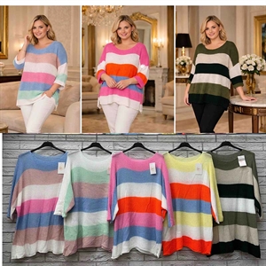 Sweter damski okrągły