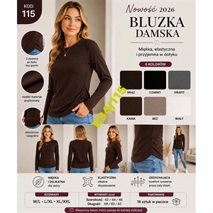 Bluzka damska z długim rękawem S/M-L/XL-XL/2XL
