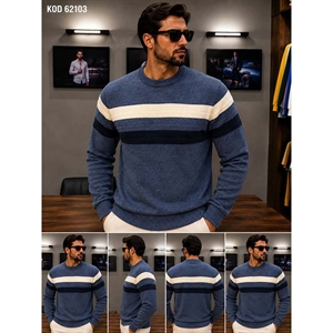 Sweter męski okrągły produkt Turecki  M-2XL
