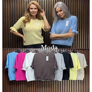 Sweter damski z krótkim rękawem