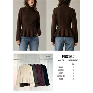 Sweter damski z półgolfem