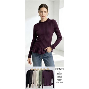 Sweter damski z półgolfem
