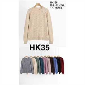 Sweter damski okrągły  M/L-XL/2XL