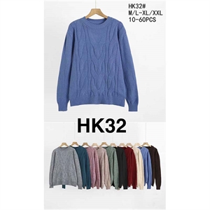 Sweter damski okrągły  M/L-XL/2XL