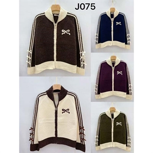 Sweter damski rozpinany na zamek