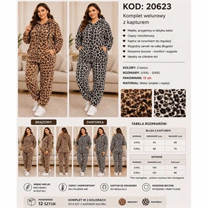 Komplet damski Big Size  3/4XL-5/6XL