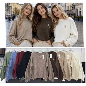 Sweter damski okrągły
