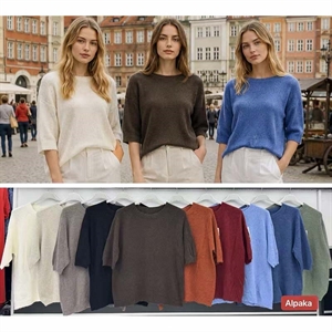 Sweter damski okrągły