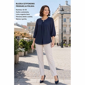 Bluzka szyfonowa damska produkt Polski  42-50