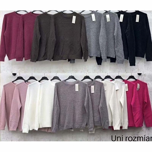 Sweter damski okrągły