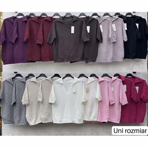 Sweter damski z krótkim rękawem