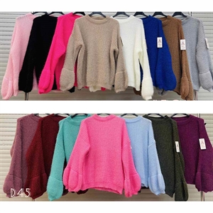 Sweter damski okrągły