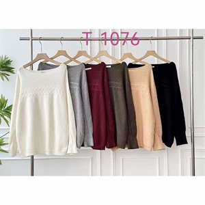 Sweter damski okrągły
