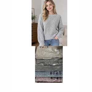 Sweter damski okrągły