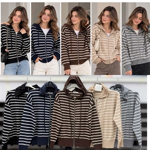 Sweter damski rozpinany na zamek