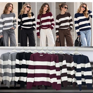 Sweter damski okrągły