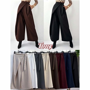 Spodnie szerokie nogawki damskie produkt Włoski