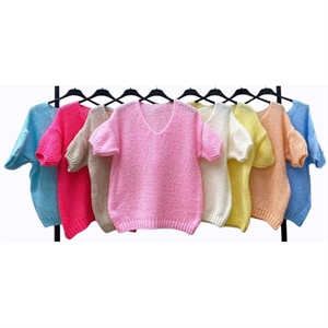 Sweter damski z krótkim rękawem