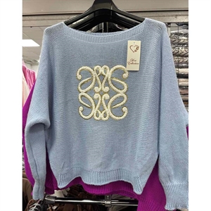 Sweter damski okrągły