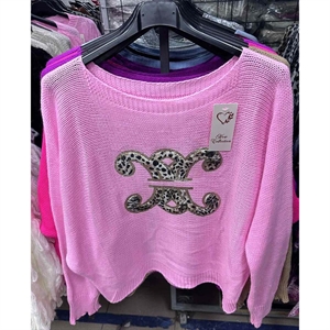 Sweter damski okrągły