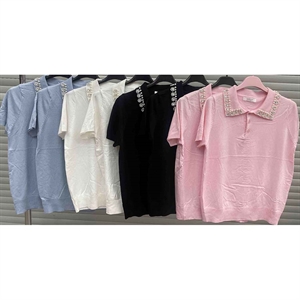 Sweter damski z krótkim rękawem