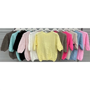 Sweter damski z krótkim rękawem