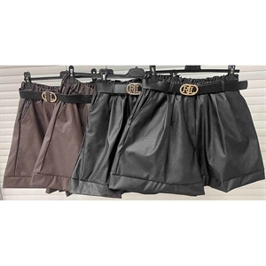 Szorty ze sztucznej skóry produkt Włoski