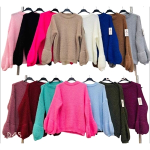 Sweter damski okrągły