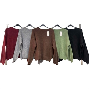 Sweter damski okrągły