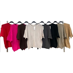 Sweter damski z krótkim rękawem