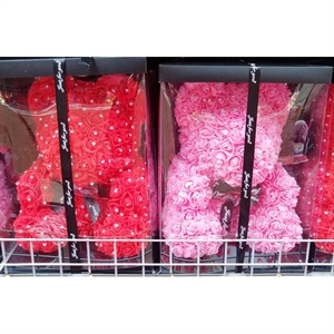 Prezent na walentynki - miś z róż 40cm