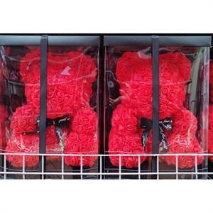 Prezent na walentynki - miś z róż 40cm