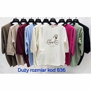 Bluzka damska z rękawem 3/4 - Turecki Produkt