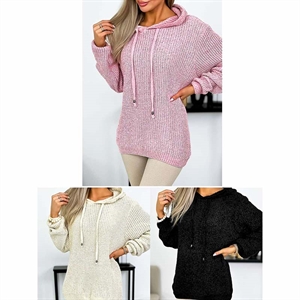 Sweter damski z kapturem