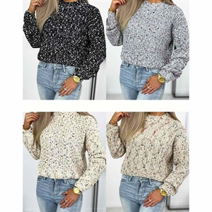 Sweter damski okrągły