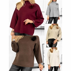 Sweter damski z półgolfem