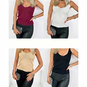 Sweter damski bez rękawów