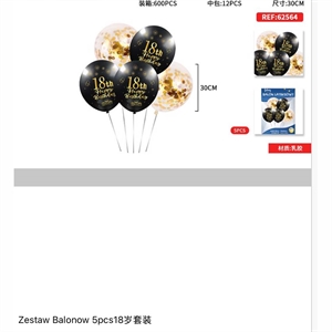 Zestaw balonów 30cm