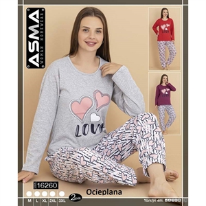 Piżama damska ocieplana (M-3XL)