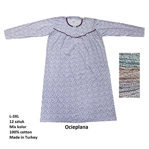 Koszula nocna ocieplana damska (L-3XL) - Turecki Produkt
